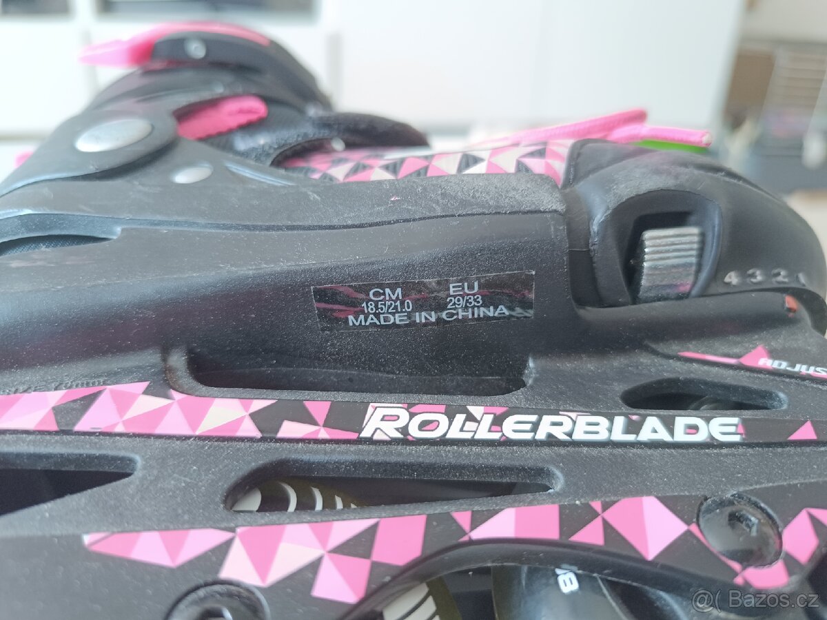 2x dětské rostoucí brusle 29-33 - 3