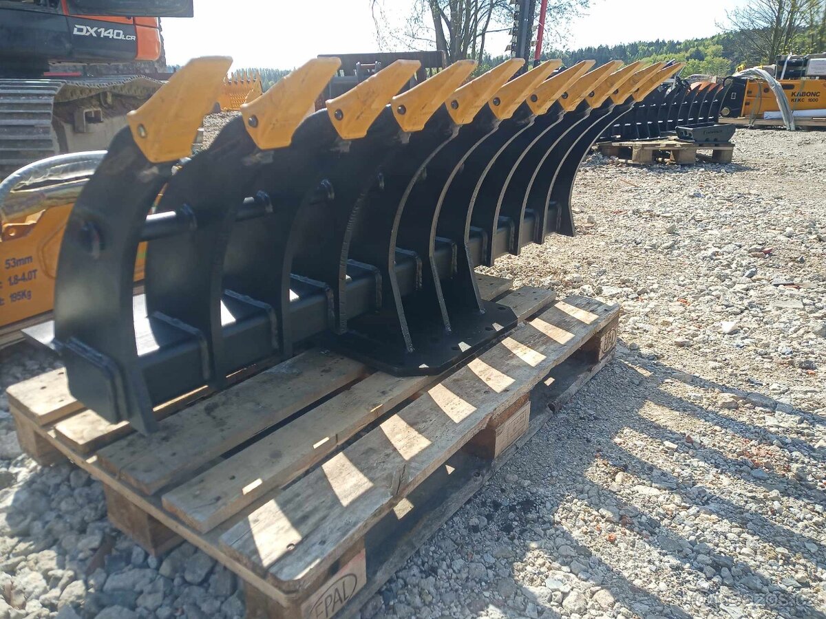 Hrábě pro bagry 8-16t - 3