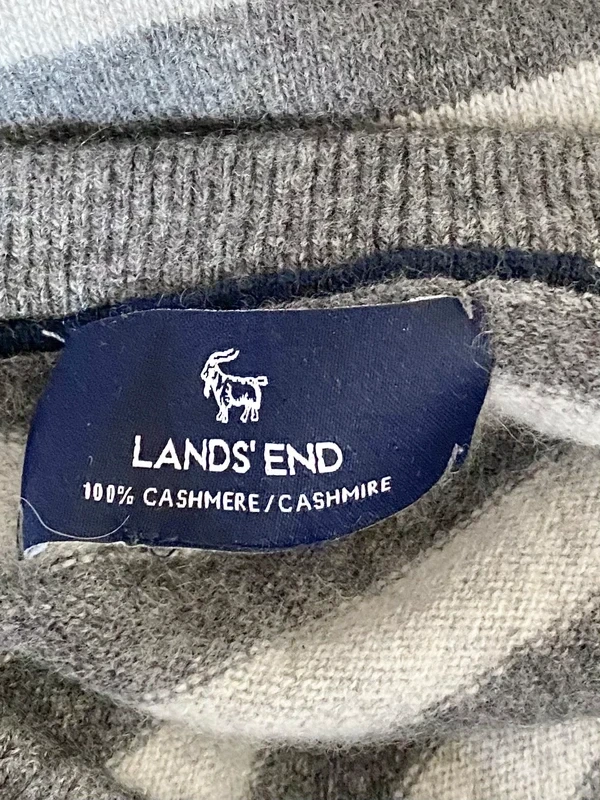 100% kašmír Kašmírový svetr zn.Lands End - 3