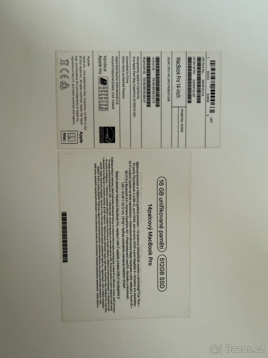 Macbook Pro 14 M1 Pro - 16gb/512gb - 3