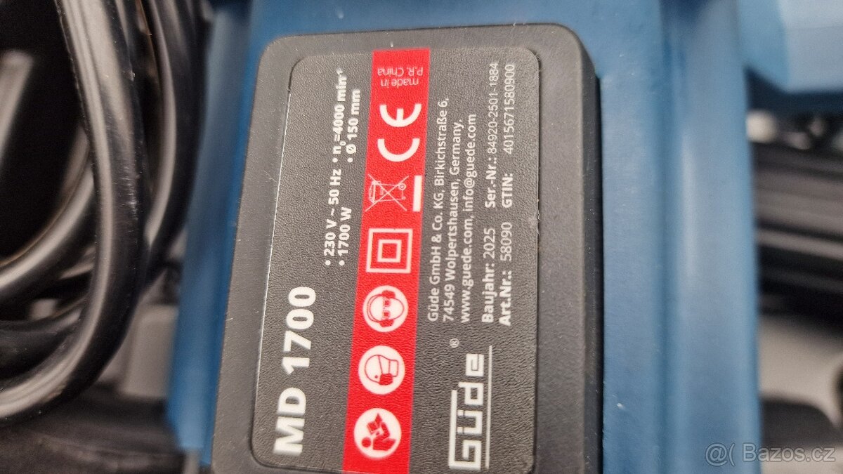Prodám drážkovacku GUDE MD 1700 - 3