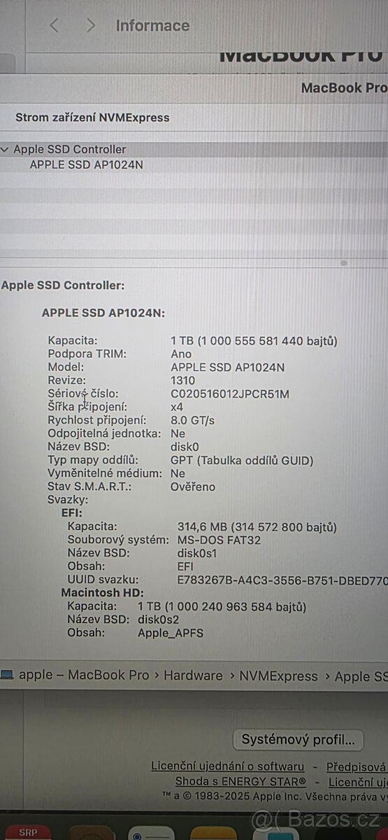 Macbook Pro 13 I7/1TB NVME/32GB DDR/TOUCH - 3