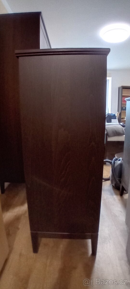 IDANÄS Komoda se 6 zásuvkami, tmavě hnědá, 84x135 cm - 3