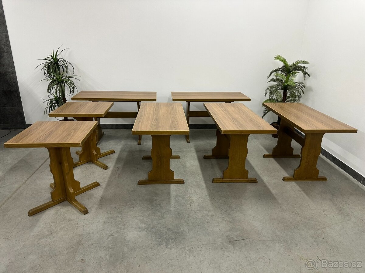 7 kusů Masivní RESTAURAČNÍ stoly. GASTRO profi - 3