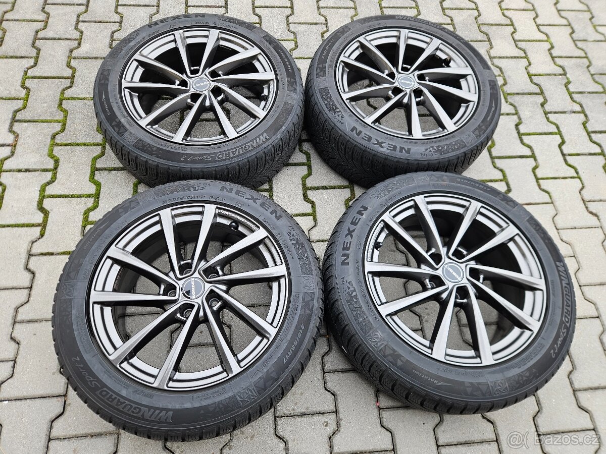 Alu kola Borbet 5x112 Zimní Nexen 215/55/17 - 3