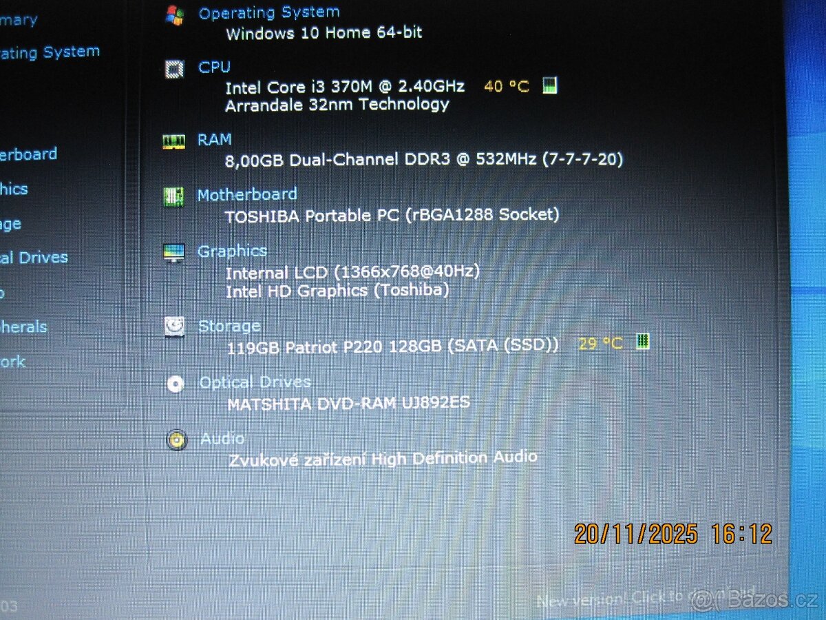 Super Notebook Toshiba R630-144 i3 - 3