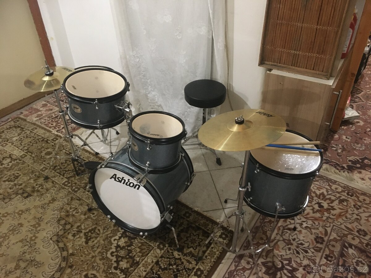 Dětská bicí sada Ashton Joey Drum Grey - 3