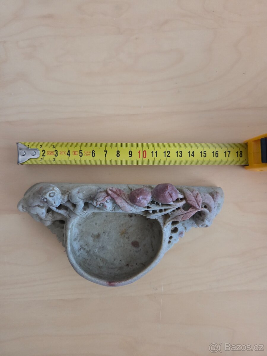 Mastková soška - miska s opicemi - 3