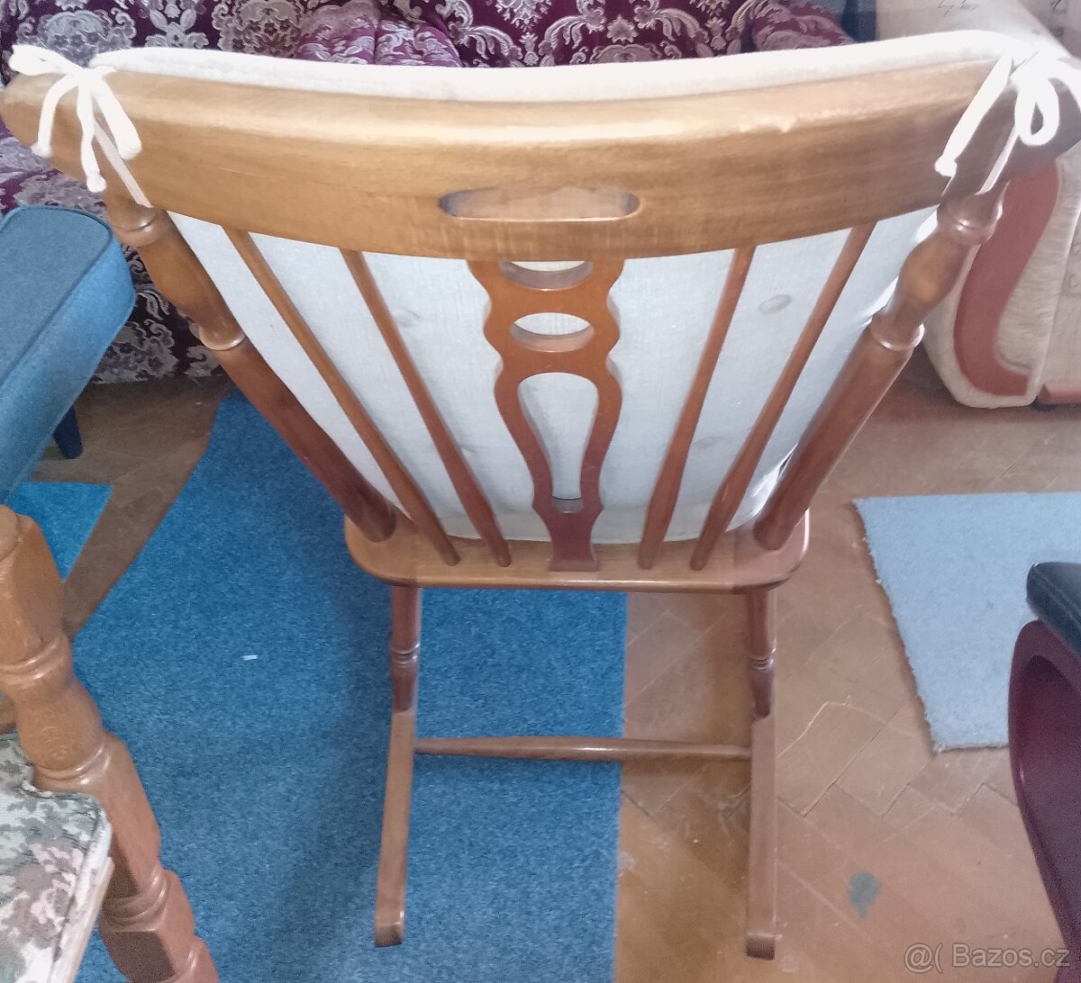 Celo dubové houpací křeslo - 3