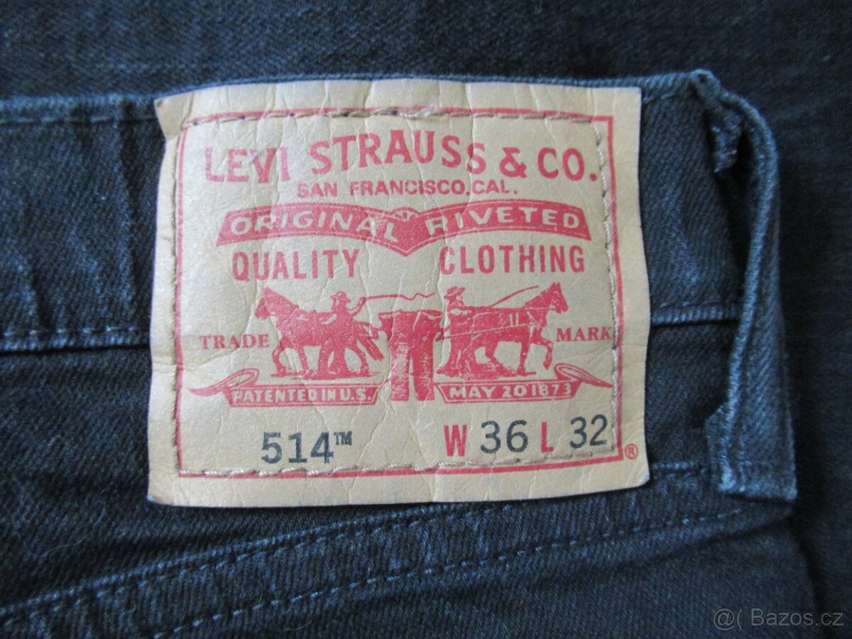 pánské džíny LEVIS 514 36/32 - 3
