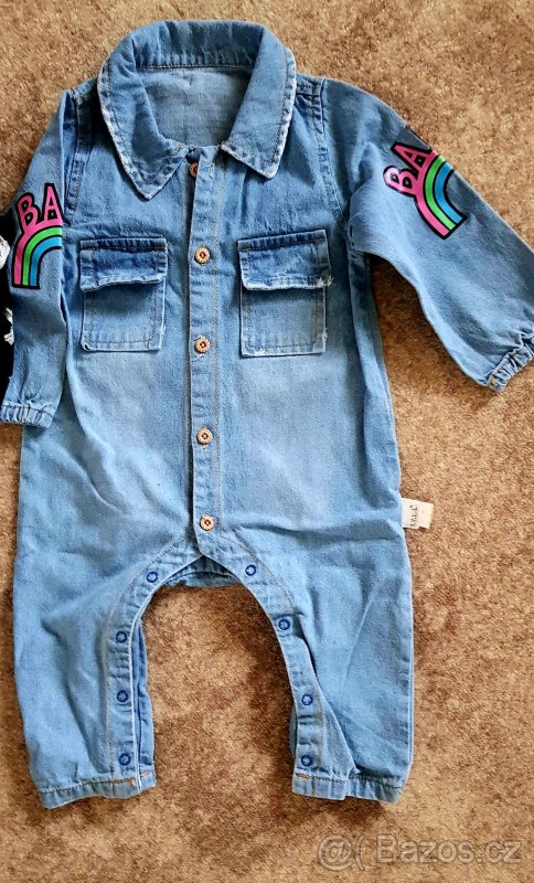 Dva detske unisex overaly vel. 80 - 3