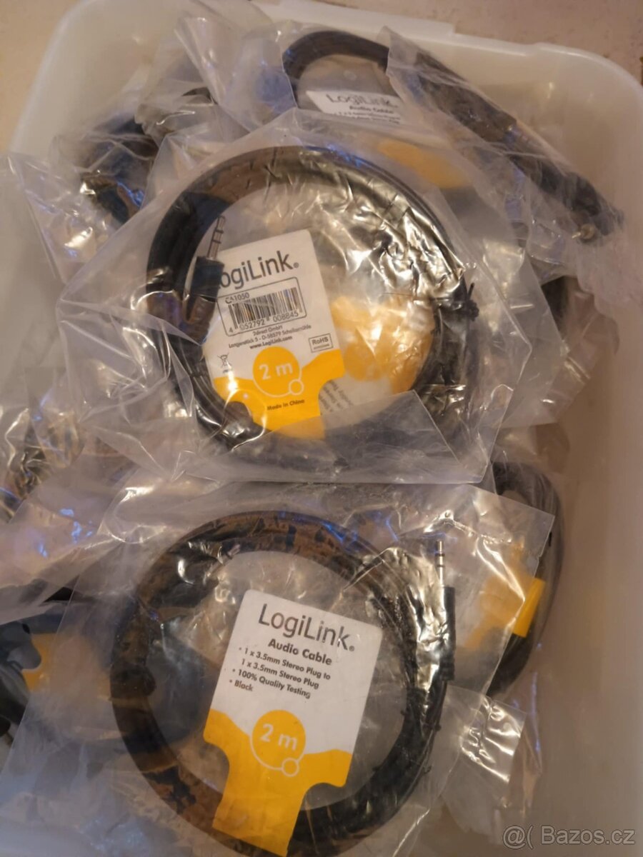 Kabel 3.5mm jack/3.5mm jack 2m LOGILINK CA1050 58ks - 3