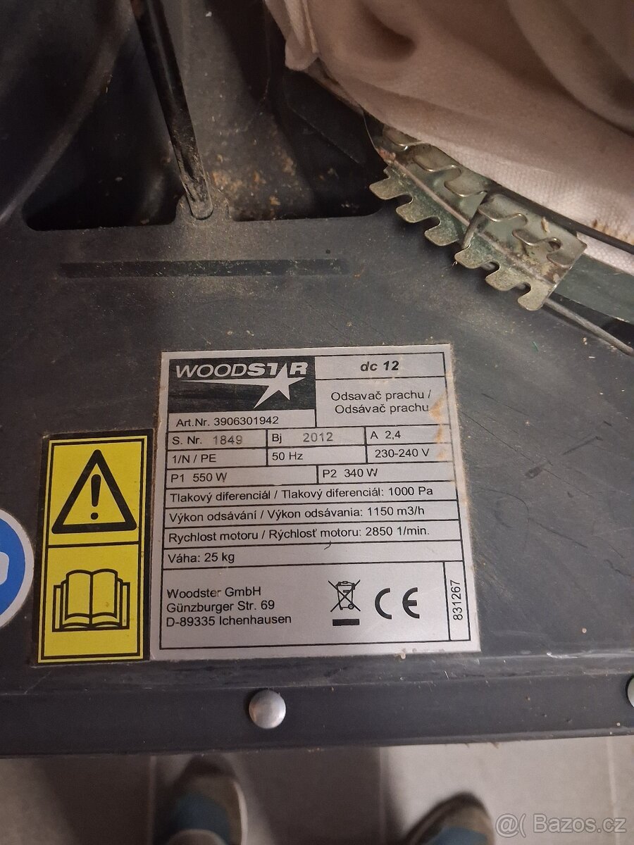 Prodám odsavač pilin Wood star dc 12 - 3