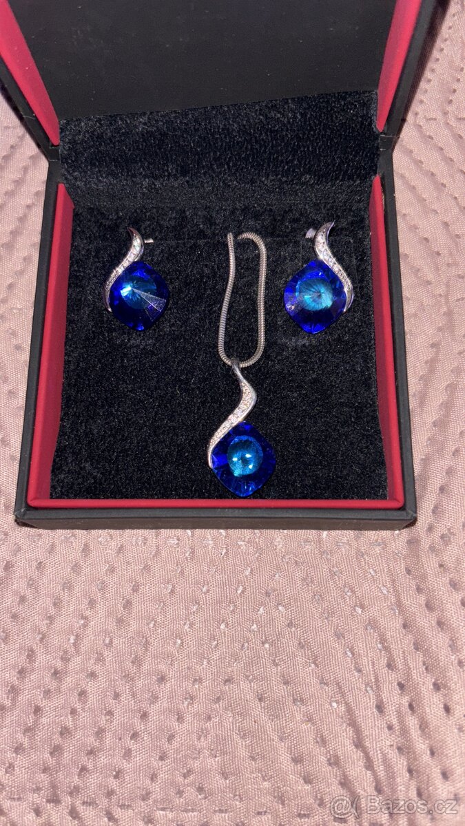 Stříbrný set náušnice+náhrdelník - 3