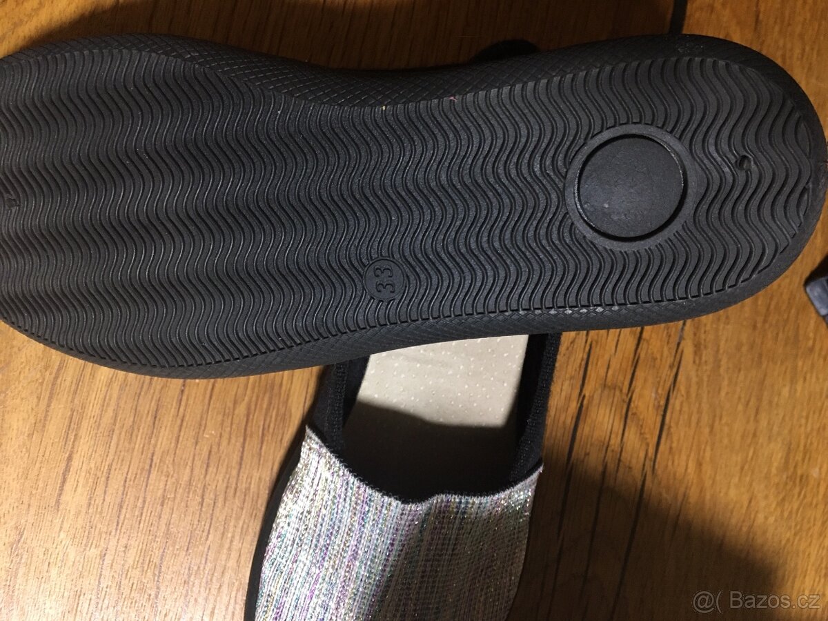 Balerinky - tenisky stříbrné vel. 33 - 3