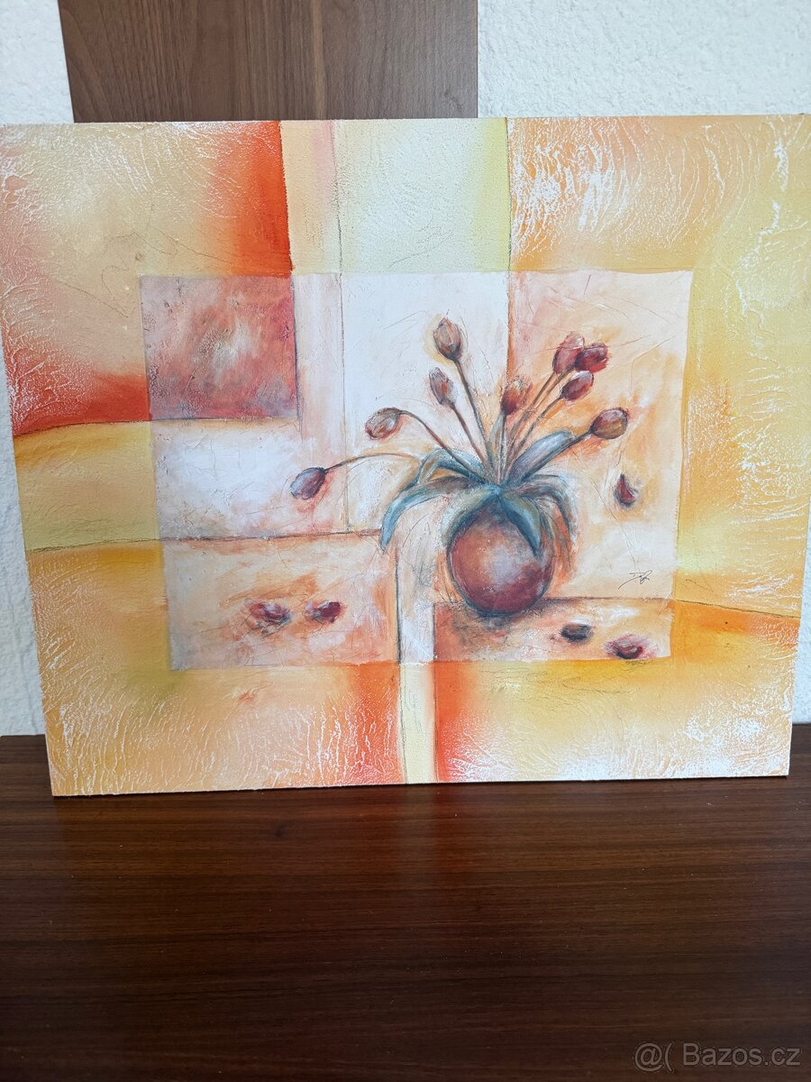 Obraz s tulipány - 3