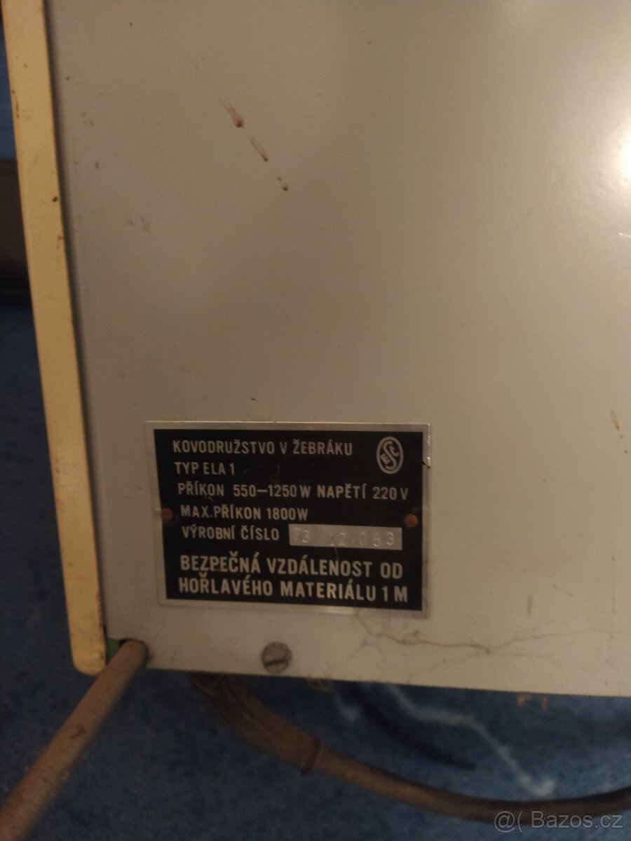 Přímotop spirálový ohřívač do pokojů ,garáže apod - 3