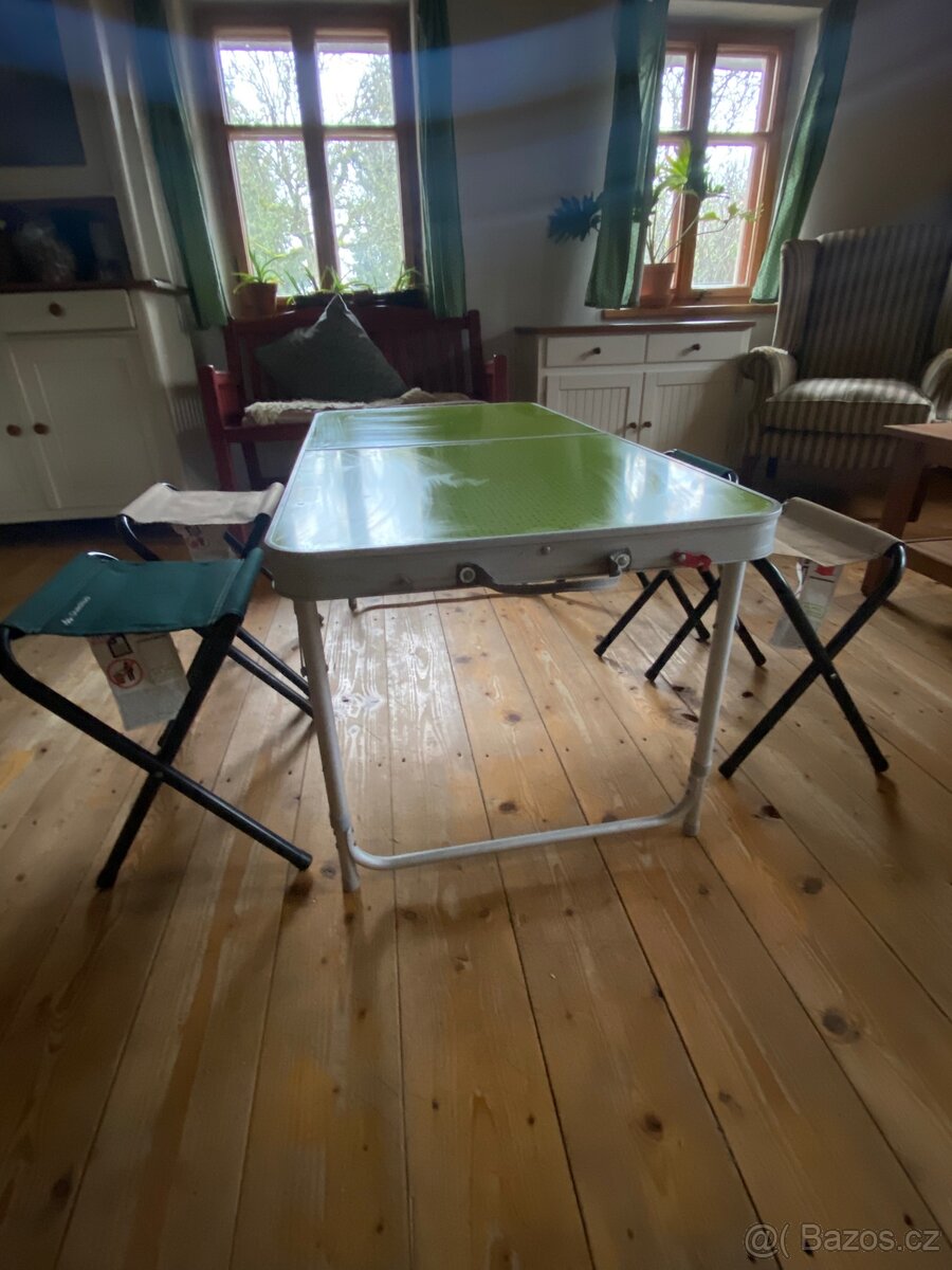 Kempingový stolek + 4 židličky - 3