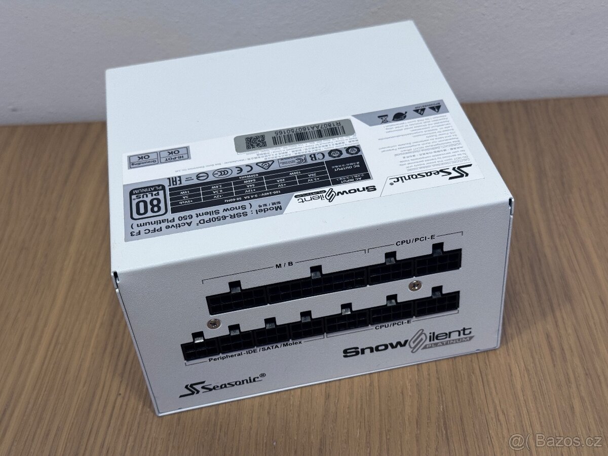 Seasonic PRIME SnowSilent 650W Platinum SSR-650PD(2) White - 3