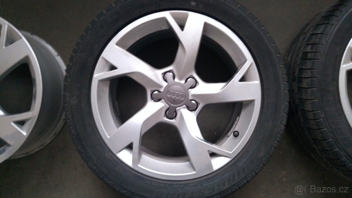 alukola orig Audi 17"+letní gumy Bridg.+Pirelli - 3