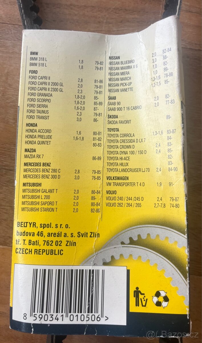 Klínový řemen - 3