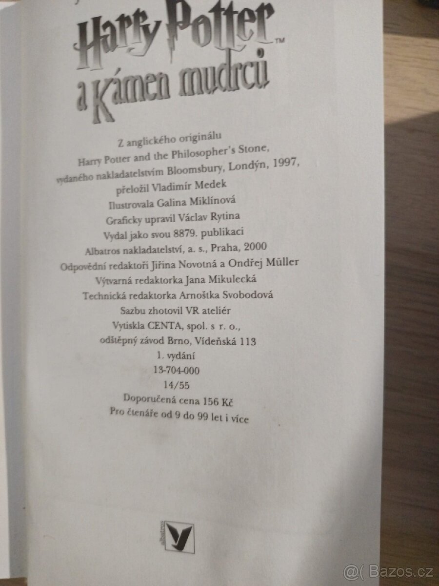 Harry Potter - komplet 7 dílů 1.vydani VZÁCNOST - 3