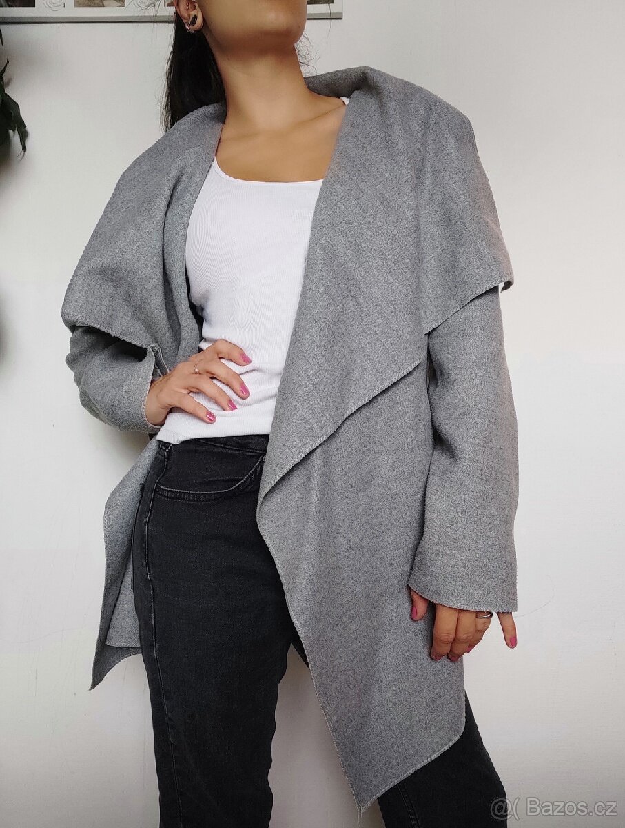 Nový krásný šedý kabátek - velikost univerzální - 3