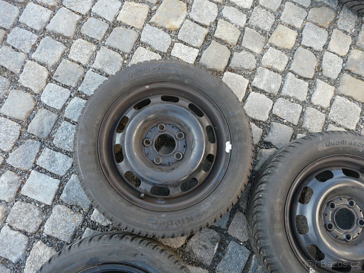 ZIMNÍ PNEU + DISKY 195/50R15 KLEBER MERCEDES15" - 3