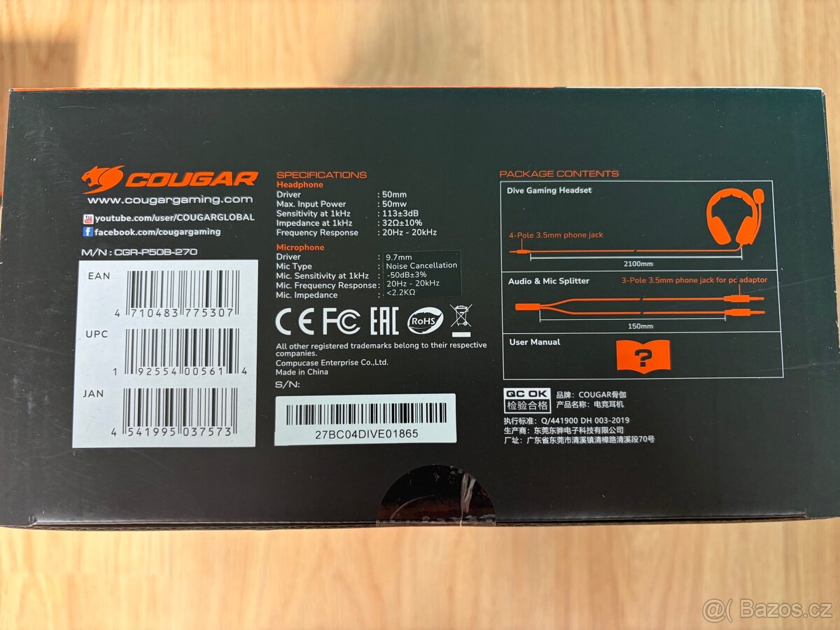 Cougar DIVE herní sluchátka - 3