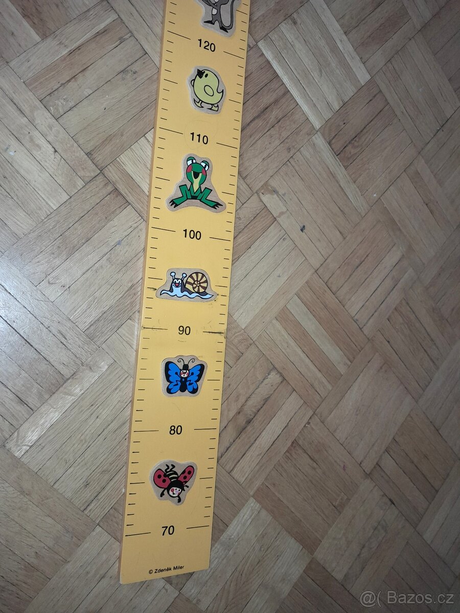 Dětský metr míra výškoměr měřítko krteček Jihlava - 3