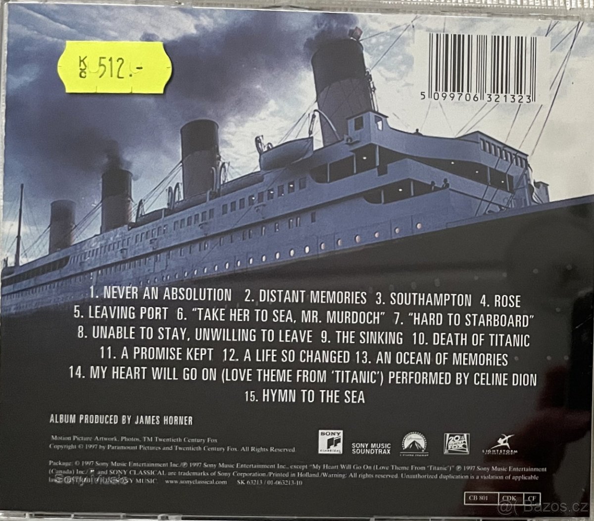 CD Titanic - Soundtrack - 3