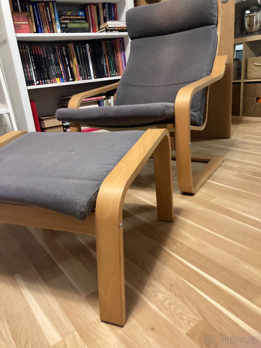 Křeslo s podnožkou (Ikea) - 3