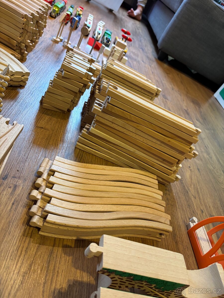 👑 MEGA SET Dřevěné vláčkodráhy – Přes 300 dílů 🚁 - 3