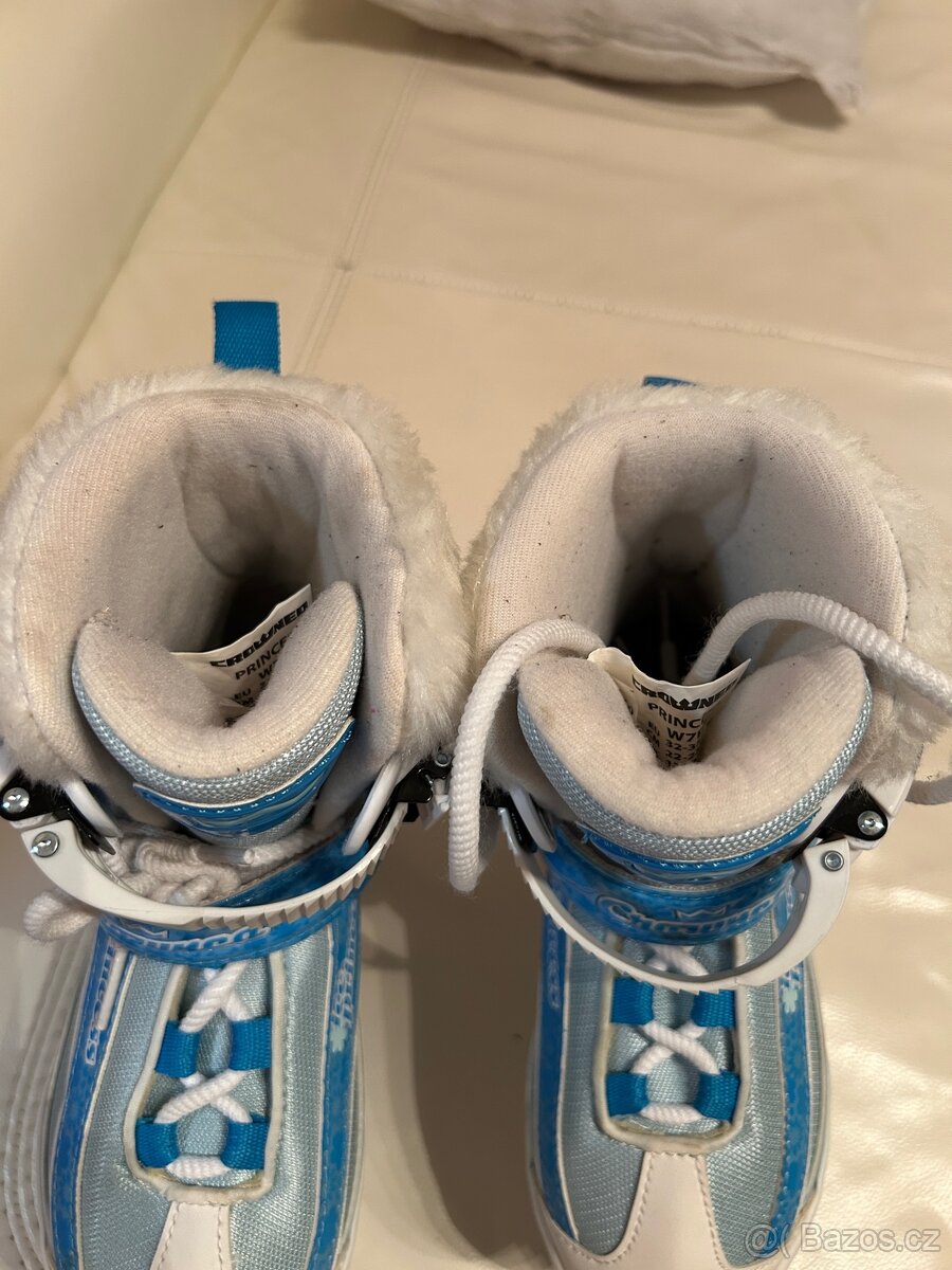 Dívčí brusle Crowned Ice Princess vel. 32-35 - 3