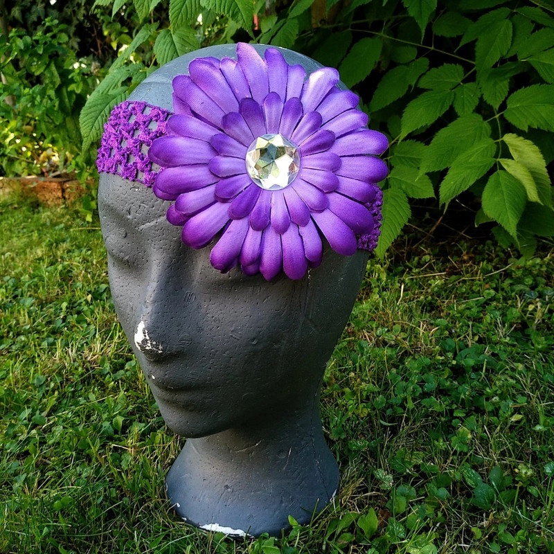 MIX dětských čelenek na focení růžové, fialové, bíle atd.. - 3