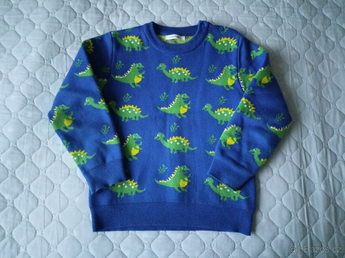 Dětský Dino svetr top stav, vel.128 - 3