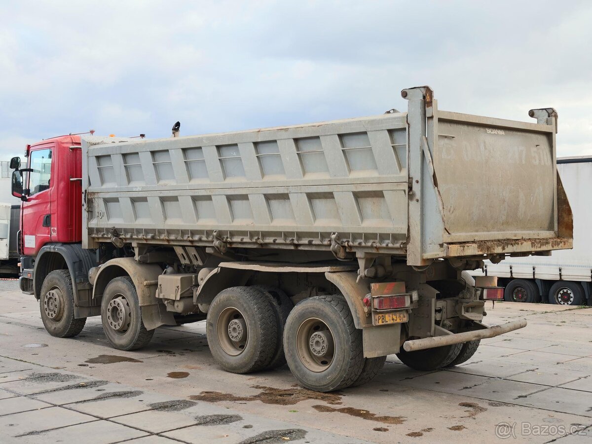 Scania R 124, 8x6, BORDMATIC, HARDOX, TŘÍSTRANNÉ SKLÁPĚNÍ, D - 3