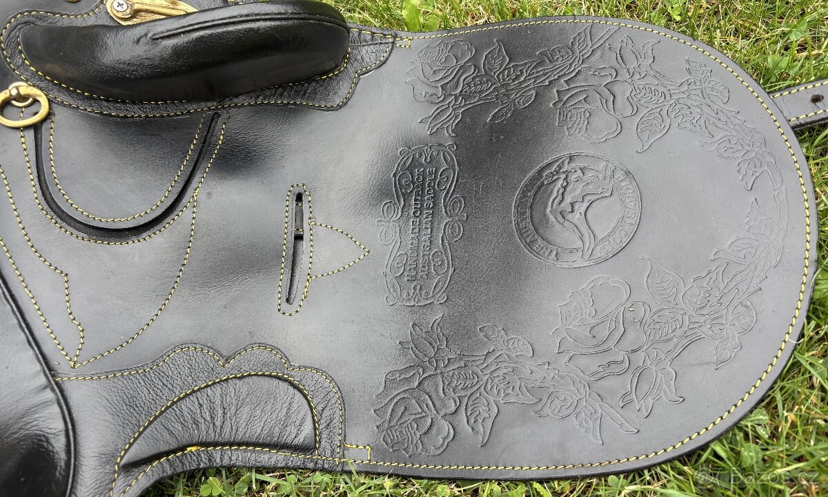 Australské sedlo bez hrušky černé krátké - 3