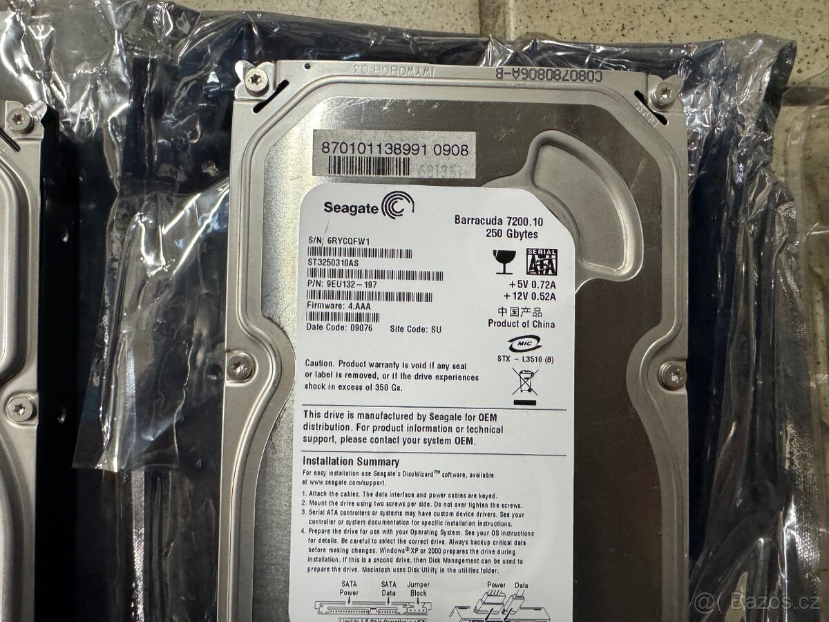 Hard disky Seagate Micron HDD SSD SATA M2 - 3