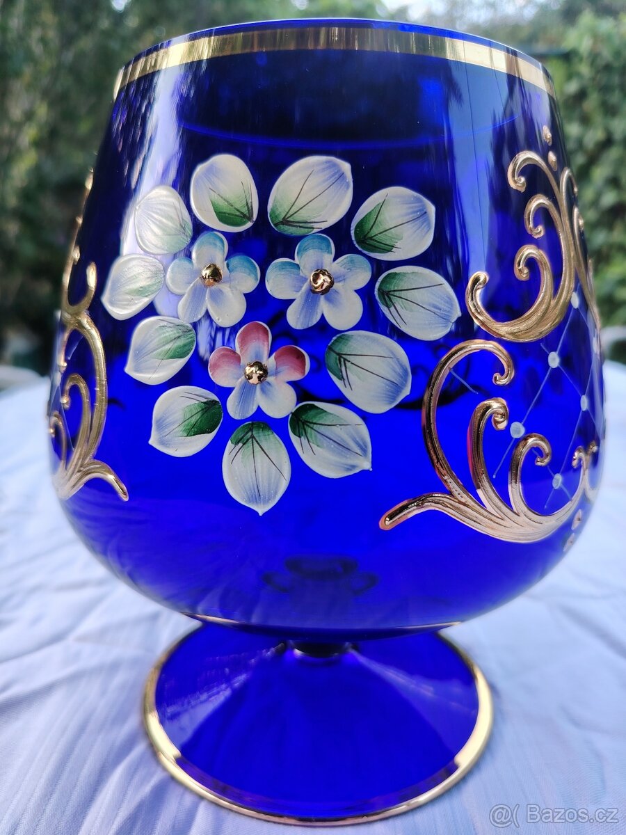 Velké modré skleněné číše - 3