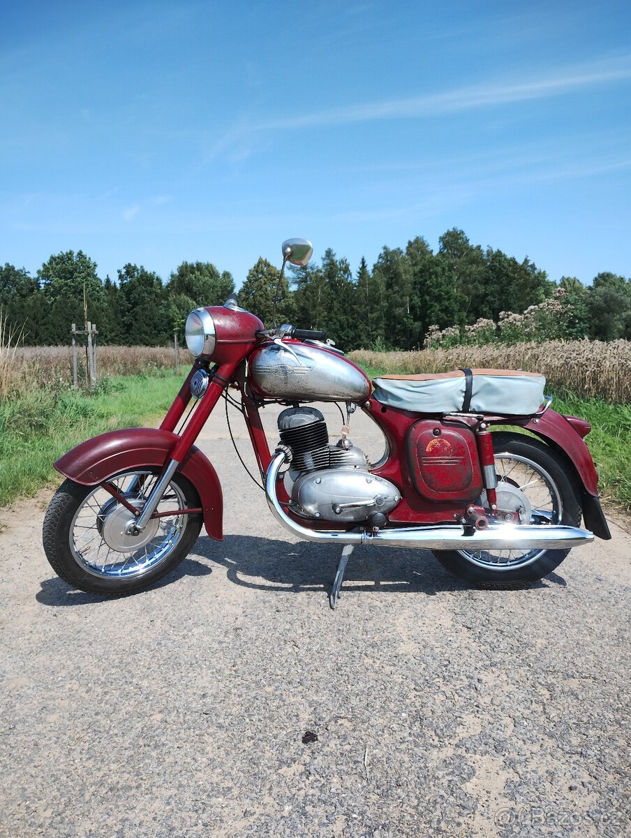 Původní jawa kývačka 250/353 1957 po kompletní renovaci - 3