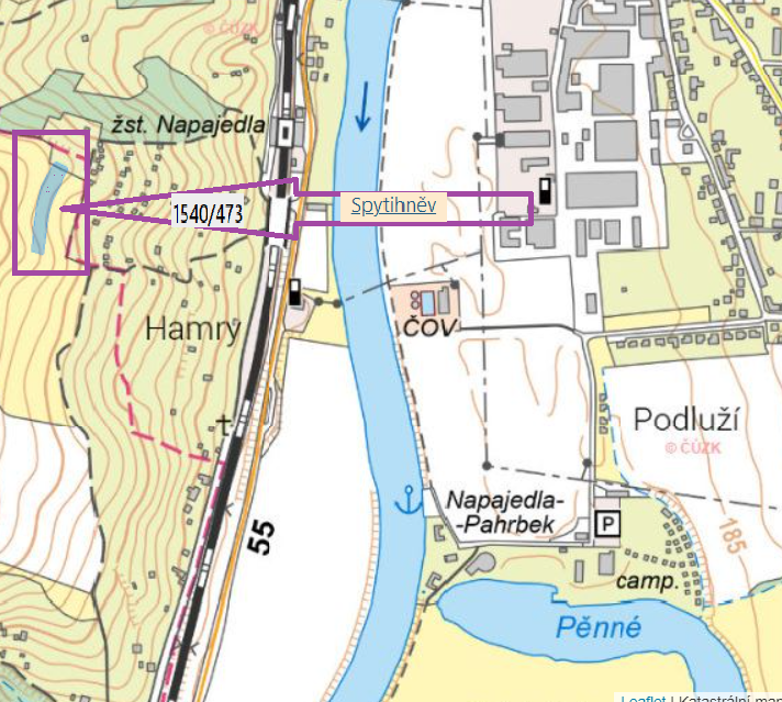 Prodej celého pozemku Spytihněv 3424 m² - 3