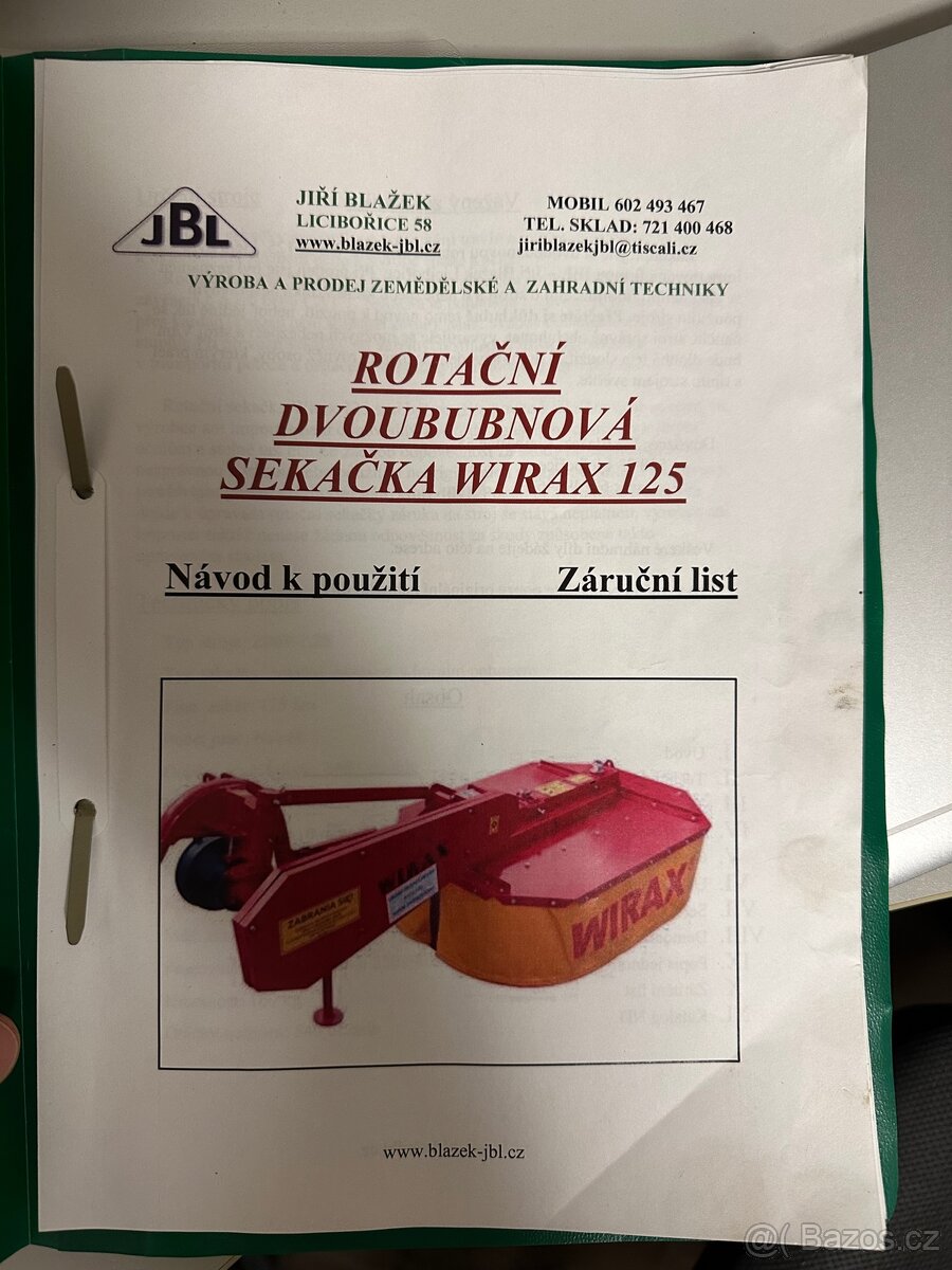 Bubnová sekačka Wirax 125 - 3