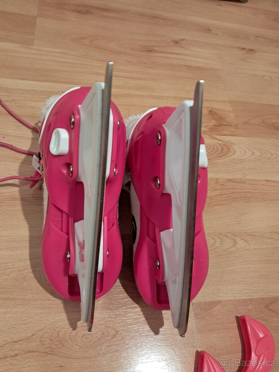 Dívčí lední brusle Insportline nastavitelné vel 33-36 - 3