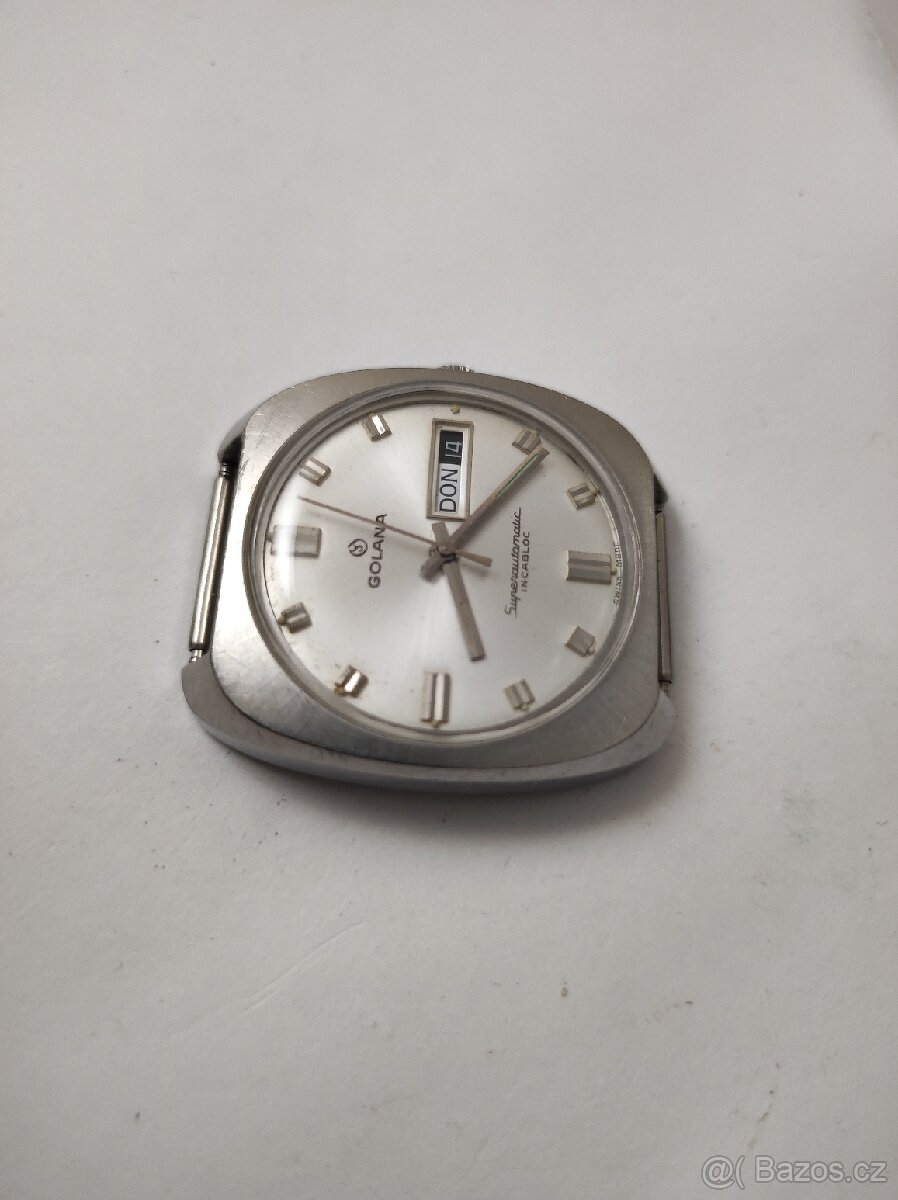 Hodinky GOLANA dvoudatum v ocelovém pouzdre automatic - 3