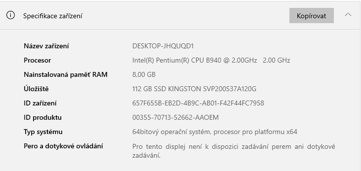 Sony Vaio VPCEH,CPU B940,WIN 10,SSD 120GB,RAM 8GB,15.4 palců - 3