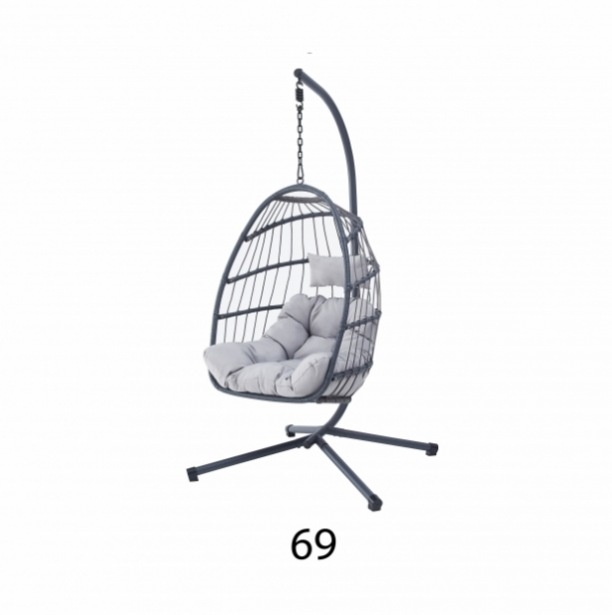 Závěsné křeslo (houpačka) šedá barva - 3