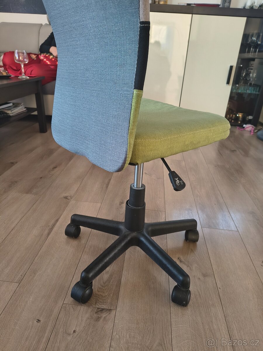 Dětská židle k pracovnímu stolu - zelenošedá - 3