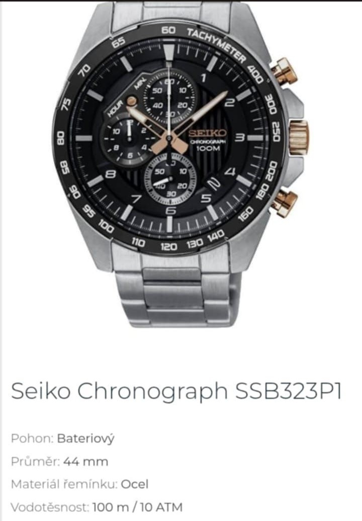 Pánské hodinky zn.SEIKO - SSB323P1 - 3