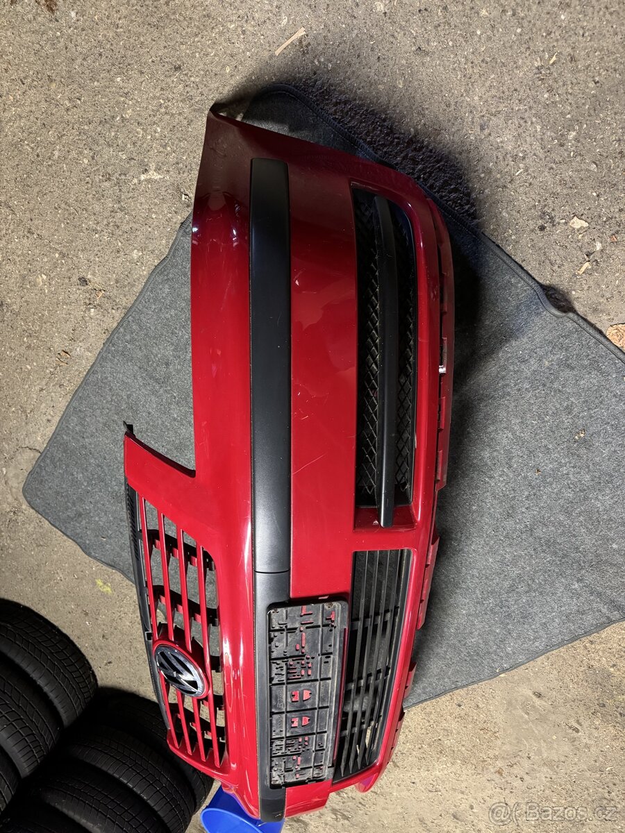 Přední nárazník VW Sharan 2000-04 červený - 3